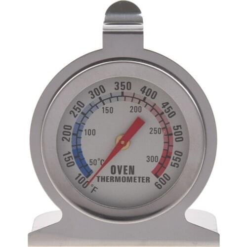 Stainless Steel Oven Thermometer - Hang Or Stand In Oven