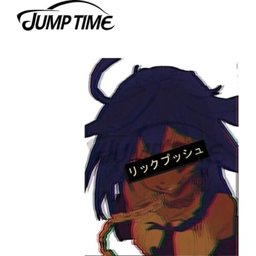 Jump Time 13 x 12cm For Onii Sexy Anime Girl ar Stickers Cartoon Bumper Personality Decal Windshield Graphics Car Assessoires