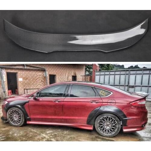 High Quality REAL CARBON FIBER REAR WING TRUNK LIP SPOILER FOR FORD Mondeo Fusion 2013 2014 2015 2016 2017 2018 2019 2020 YEAR