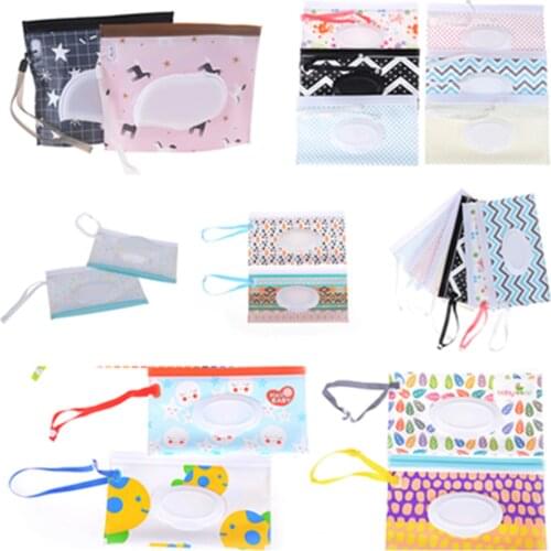 1PCS Baby Wet Wipes Bag Skin Care Outdoor Travel Eco-friendly Clutch and Clean Wipes Container Reusable Wet Wipes Cover