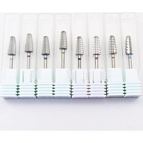 1Pc Tungsten Nail Drill Bits For Electric Nail Files Machine Carbide Manicure Pedicure Milling Cutters Nail Drill Portable Bits