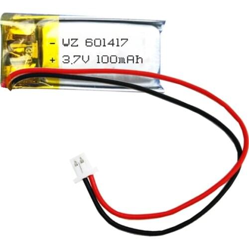 100 mAh polymer lithium battery 601417 601116 smart wear 3.7v lithium battery rechargeable battery