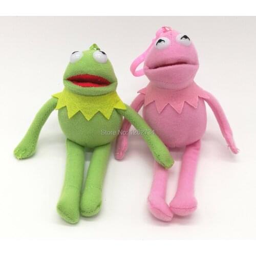 2 Colors Sesame Street The Frog 14CM Clip For Kids Soft Best Gifts Plush Doll Figure PCXB