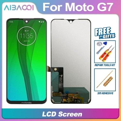 AiBaoQi Brand New 6.2 Inch Touch Screen+2270x1080 LCD Display Assembly Replacement For Motorola Moto G7/G7 Plus Phone