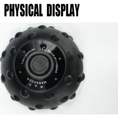 Rechargeable Battery Electric Yoga Vibrating Massage Roller Ball Portable Physiotherapy Ball Gym Sport Ball Massager Roller
