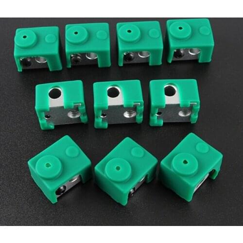 3D Printer Accessories E3d-V6 High Temperature Resistant Aluminum Block Pt100 Silicone Sleeve 10PCS