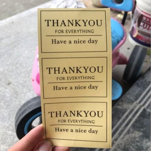 Free shipping 300pcs/lot Transparent sealing sticker THANK YOU sticker label Biscuit egg yolk nougat lunch box cake sticker