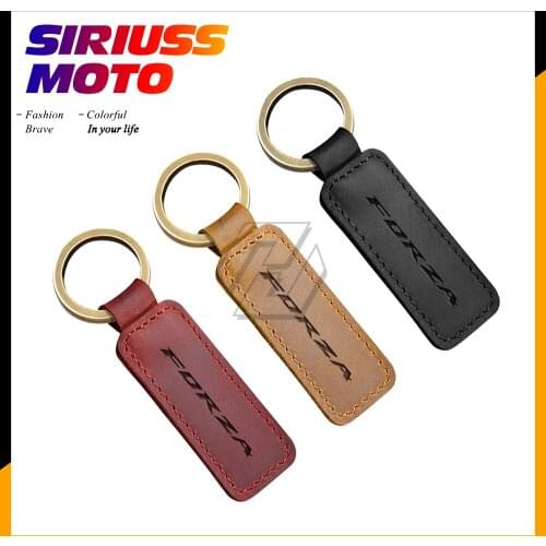 Motorcycle Cowhide Keychain Key Ring Case for Honda Forza 125 250 300 Scooter