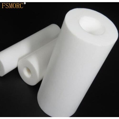 Diameter 35~47mm hole 14~37mm PTFE bar White polytetrafluoroethylene hollow rod environment-friendly non-toxic DIY PTFE sleeve