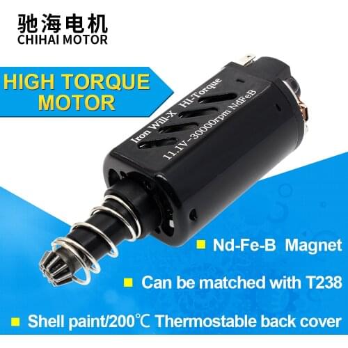 Chihai motor CHF-480WA-Iron-Will-X Long-Axis DC11.1V 30000rpm high torque gear Motor For Ver.2 gearbox XWE M4 AEG