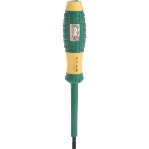 Electrical Tester Pen 220V Slotted Screwdriver Voltage Power Detector Probe 4mm