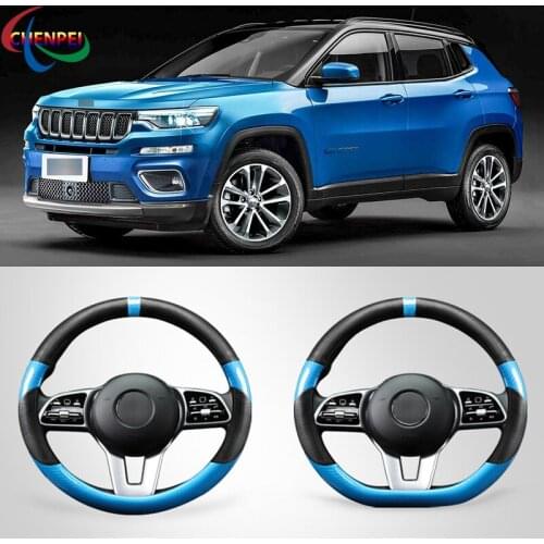 Four Seasons Universal Car Steering Wheel Cover For JEEP Series Cherokee Patriot Wrangler Compass Car Accessories