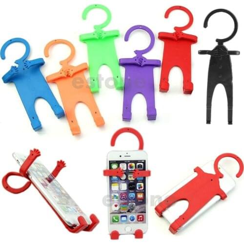 Flexible Silicon Cell Phone Holder Car Home Mobile Hanger Mount for Smartphone