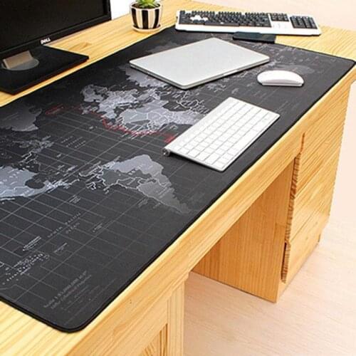 VKTECH Gaming Mouse Pad Large Rubber Word Map Mouse Pad Gamer Big Mouse Mat Computer Mousepad Mause Pad Keyboard Table Desk Mat