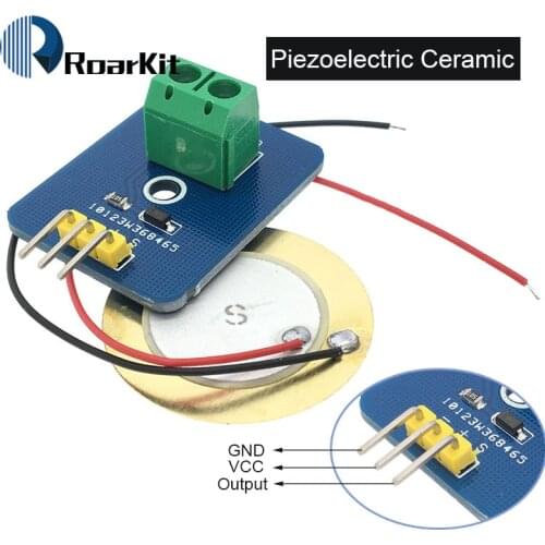 DIY KIT 3.3V/5V Ceramic Piezo Vibration Sensor Module Analog Controller Electronic Components Supplies for Arduino UNO R3