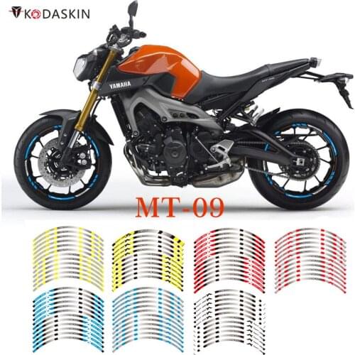 KODASKIN 2D Wheel Rim protection Waterproof Motorcycle accessories for yzf MT09 mt 09 mt-09