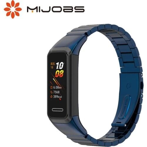 For Huawei Band 4 Strap Metal Bracelet For Huawei Band 5i Stainless Steel Bracelets Bamboo Replacement Accessories