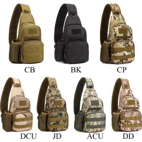 SINAIRSOFT Tactical Fishing Army Bag Men Sling Chest Message Bag Men One Single Shoulder Waterproof Sport Ride Crossbody Hunting