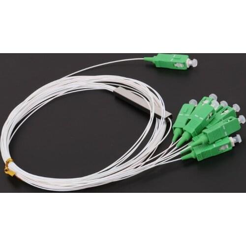 2021 New SC/APC 0.9mm 1x8 Differential Mini Blockless Connector Optic Fiber PLC Splitter