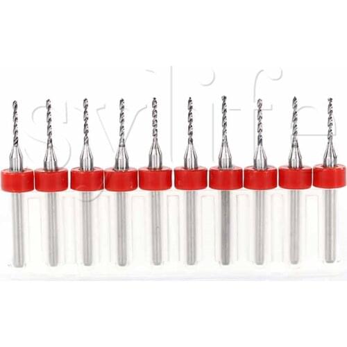 New A set of 1.25mm Tungsten Steel Carbide PCB drill CNC / PCB Milling Machine