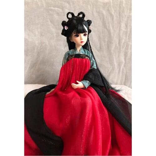 OB11 1/8 1/6 1/4 1/3 BJD clothes Ancient Costume Hanfu dress for BJD/SD Barbi blyth YOSD MSD SD13 girl doll accessories C0273