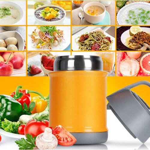 Stainless Steel Food Thermos 304 Braised Beaker Mini Bucket Vacuum Insulated Thermos Pot Soup Lunch Bucket Porridge Mug