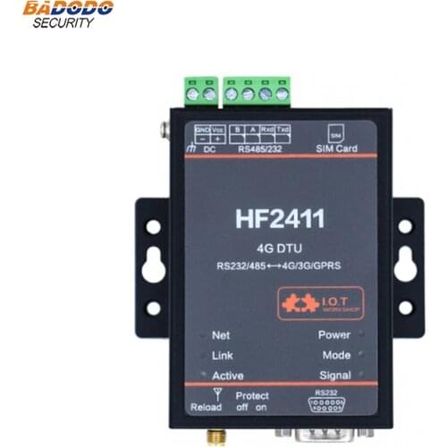 Serial port RS232 RS485 to 4G LTE-FDD LTE-TDD 3G WCDMA DTU server device Module HF2411 Wireless Data Transmission