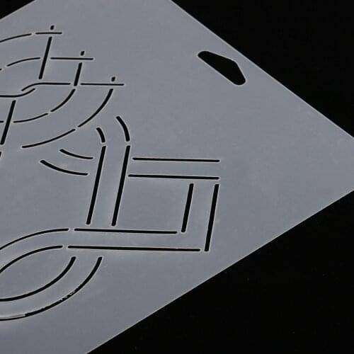 Clear Plastic Drawing Quilting Template Stencil for Patchwork Painting #7