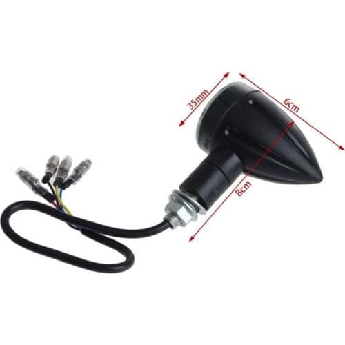 1 Pair Motorcycle Turn Signal Brake Stop Light 12V 13 LED Indicator Red Yellow 40GF