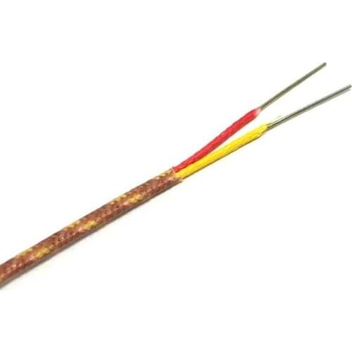 New Style 2*24AWG K Type Thermocouple Wire High Temperature Measuring Line With High Quality