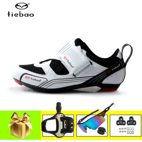 Tiebao Road Cycling Shoes Triatlon Self-locking Breathable Ultra-light Mens Cycling Footwear Outdoor Womens Bike Sneakers