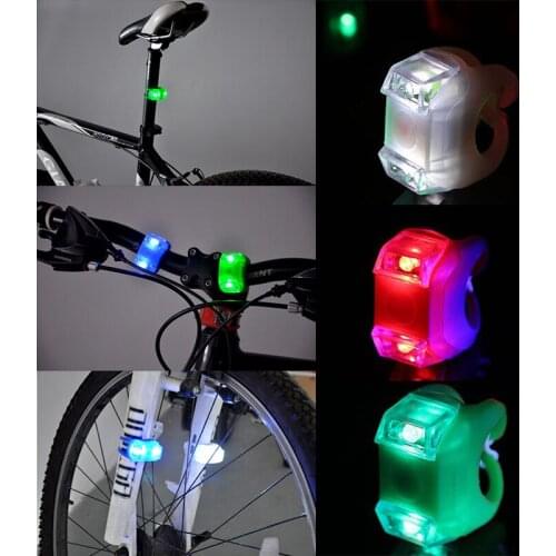 Bicycle Safety Warning Light MTB Silicone Bike Light Bicycle Cycling Head Front Rear Wheel LED Flash Light Lamp Bicycle Light