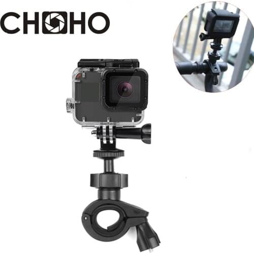 O Shape Handlebar Bike Clamp Mount For GoPro Hero 9 8 7 6 Black Xiaomi Yi 4K Sjcam Sj4000 Eken Cycling for Go Pro 7 5 Accessory