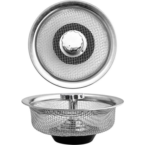 High Quality Bathroom Sink Strainer Stainless Steel Water Stopper Sink Sink Water Filter Plug Kitchen Sink Accessories