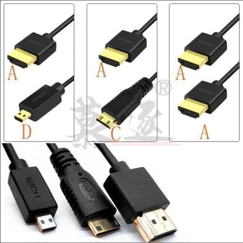 0.3M 0.6M 1M HDMI-compatible thin line version 2.0 2K*4K HD line SLR monitor Astro Boy HDMI line 4K 60P camera line