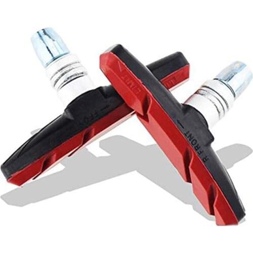 1 Pair Durable Mountain Road Bicycle Brake pads MTB Bike Braking V Brake Holder Shoes Rubber Blocks No Skid