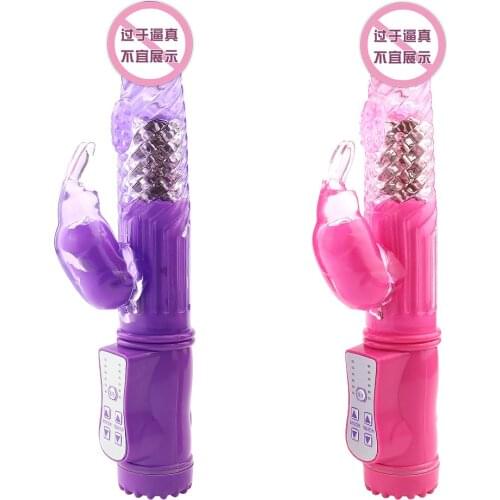 10 Speed Sex Turn Beads G Spot Dildo Vibrators 360 Rotating Rabbit Clitoris Stimulator Vibrator Masturbator For Women Adult Toys