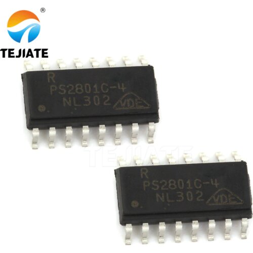 2PCS TEJIATE Optocoupler PS2801-4 SMD Photoelectric Isolator