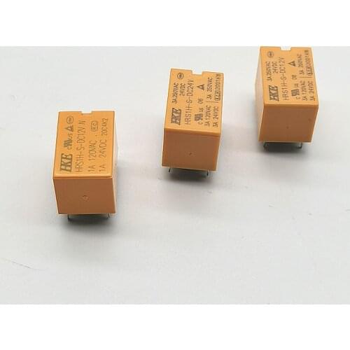 5PCS Industrial electronic circuit board DIY 3A hrs1h-s-dc5v / 12v-24v hke relay converts 6-pin 4100f 12VDC