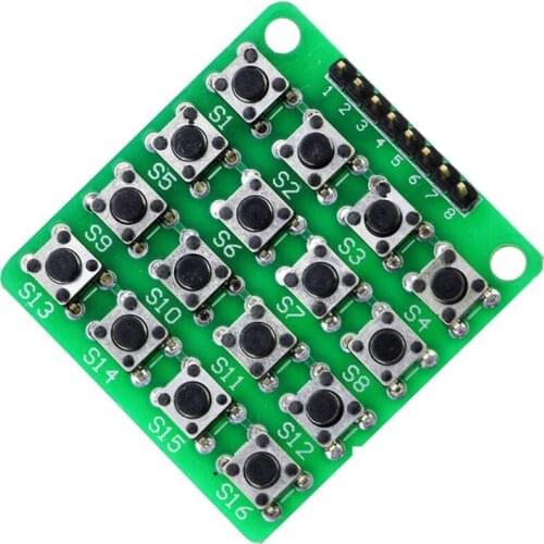 8 Pin 4x4 Matrix 16 Keys Button Keypad Module for Arduino Raspberry Pi