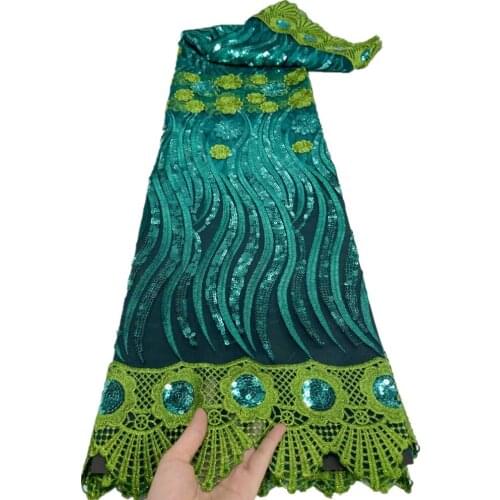 African Tulle Lace Fabric Sequins French Tulle Lace Fabric Sequins Nigerian Lace Fabric For Wedding Dress JY-145