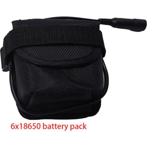 6x18650 For Bike Bicycle Light Battery Pack Bag 10000mAh Rechargeable 18650 Li-ion Battery Pack for 8.4VLED Headlight Head Lamp