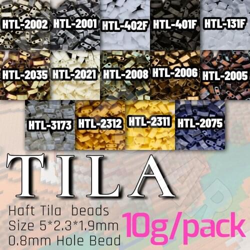 BLUESTAR 2020 Japanese Glass Jewelry Beads Miyuki Tila Beads For DIY Bracelet Making 10 grams/lot Clothing accessories