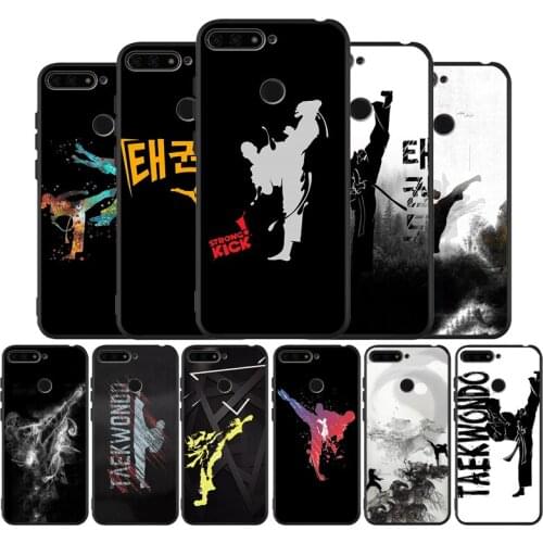 Kungfu Taekwondo Black TPU Silicone Soft Phone Case For Honor 8X 9 8 10 20 30 Lite Pro MATE 9 10 20 30 Pro Lite