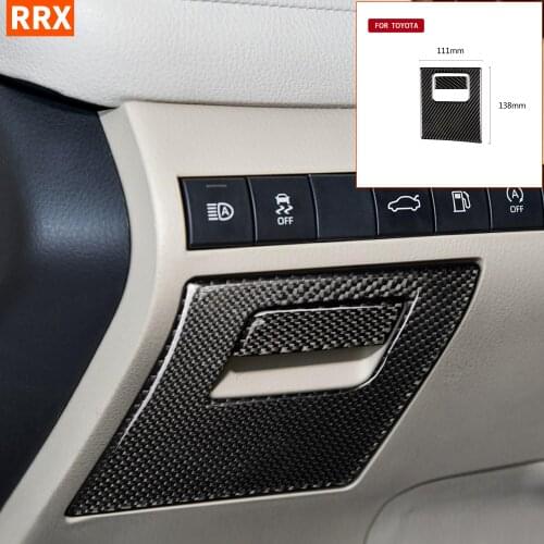 For Toyota Camry XV70 8th LE XLE V6 GA-K 2018-up Accessories Co-pilot Storage Box Panel LHD Carbon Modified Interior Sticker