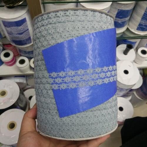 Hot! Best Seller 10 yards 25mm wide Grey lace ribbon lace embroidery lace for clothing/bag/wedding/Decoration/Scrapbooking