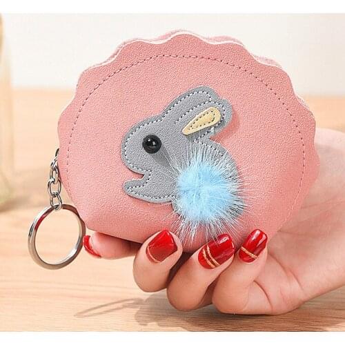 Women Wallets Zipper Lady Purses Short Coin Purse Cards Keys Money Bags Woman Notecase Girls Wallet Pendant Mini Bag Moneybags