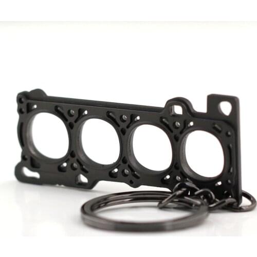 Creative Engine Gasket Keychain Fashion Accessories Car Part Model Keyring Keyfob Key Chain Ring