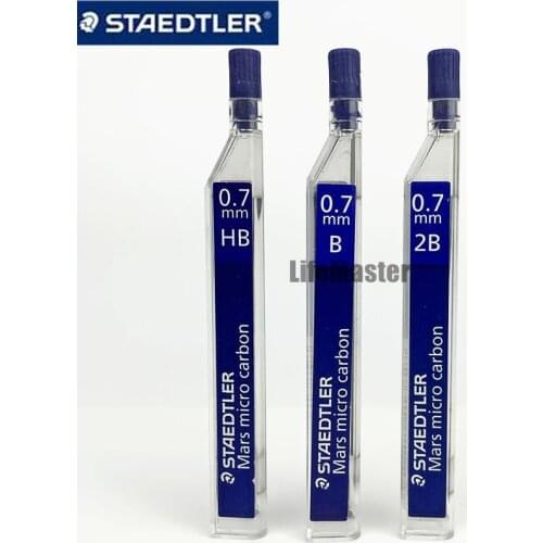 LifeMaster Staedtler Mars Micro Carbon 250 07 Mechanical Pencil Lead Refills 0.7mm 2B/HB