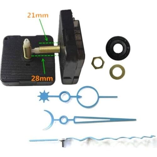 1 set hot sale 28mm shaft Clock Movement DIY Wall Clock hand Mechanism Parts Wavy pointer Replacement Repair Clock needle
